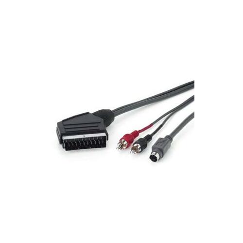 *Kabelis VIDEO SCART/1xAV,SVGA 2m. |