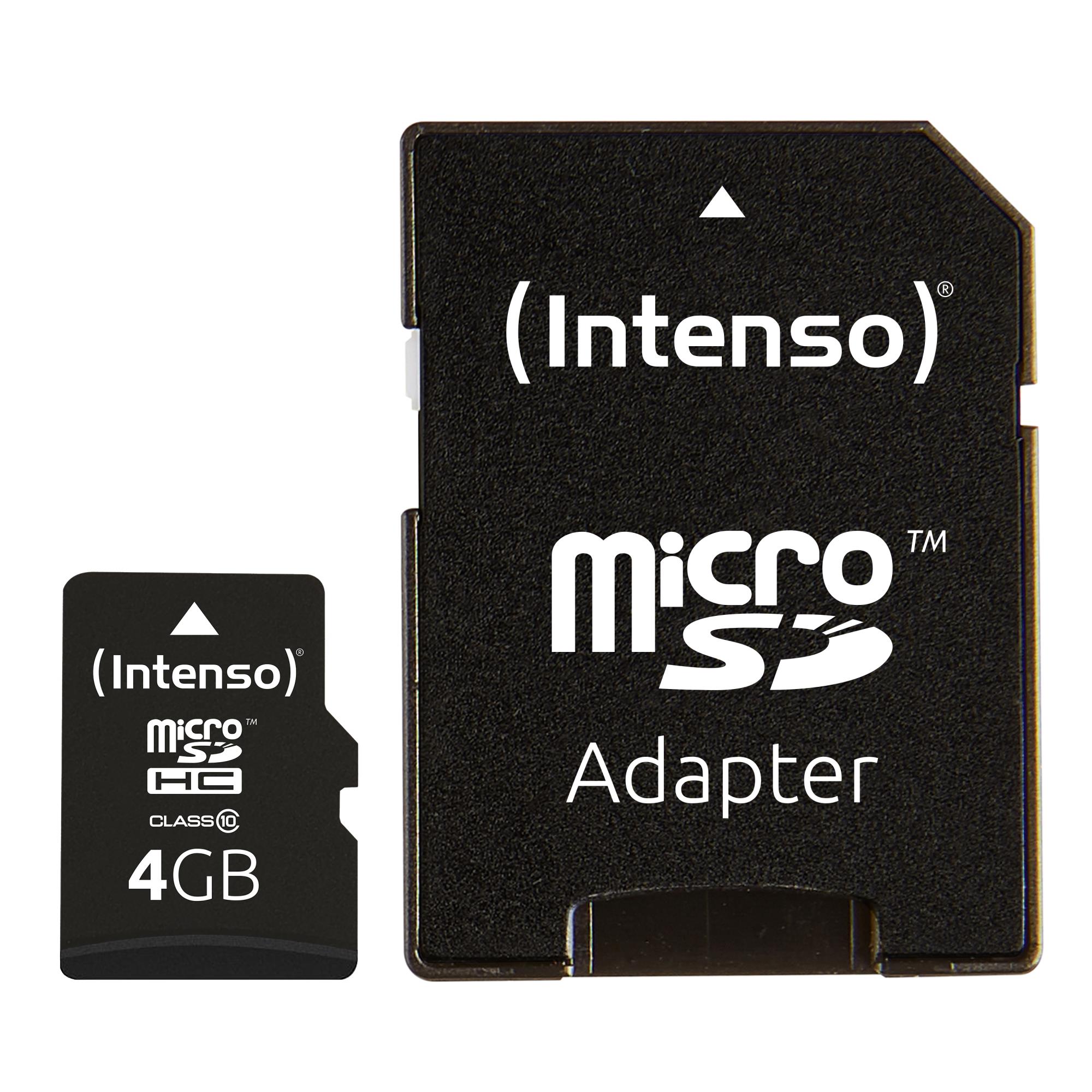 MEMORY MICRO SDHC 4GB C10/W/ADAPTER 3413450