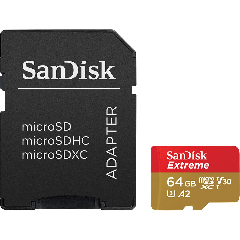 SanDisk Extreme 64GB microSDXC + Adapter