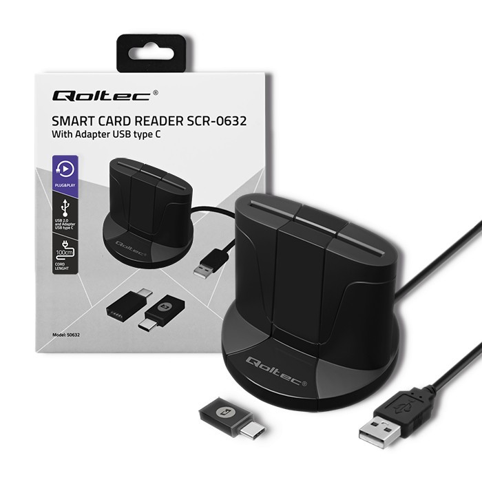 Qoltec Intelligent Smart ID chip card