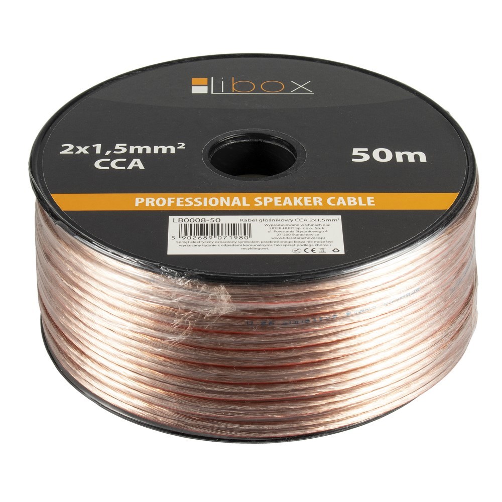 Libox Kabel głośnikowy 2x1,50mm LB0008-50