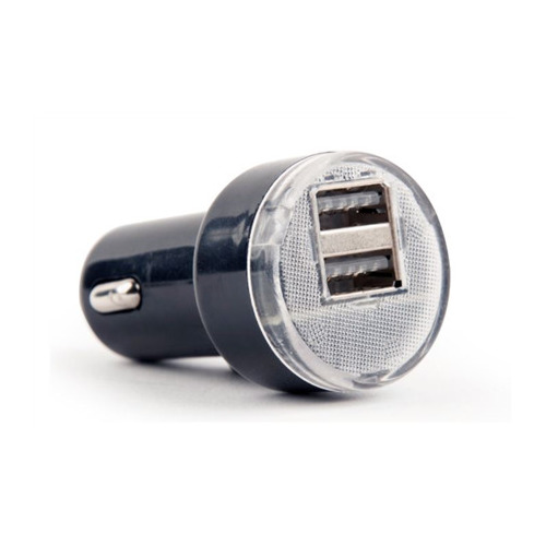 Gembird USB Car charger 2-port Black