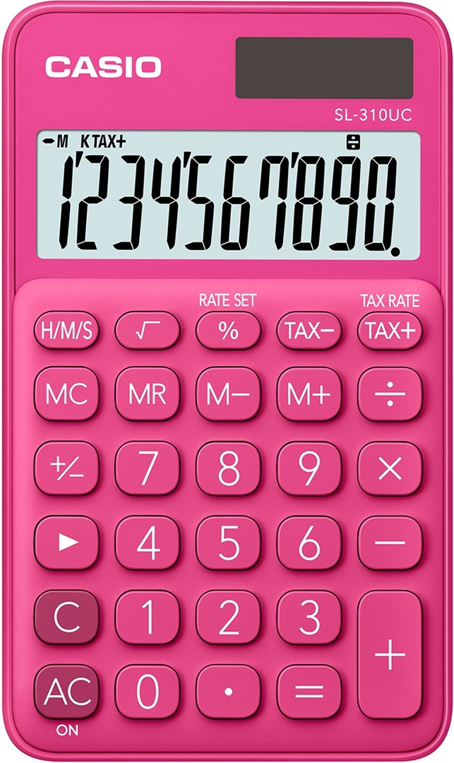 CASIO CALCULATOR POCKET SL-310UC-RD RED, 10