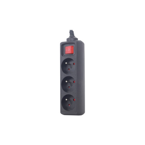 ENERGENIE Gembird EG-PSU3F-01 surge protector Black