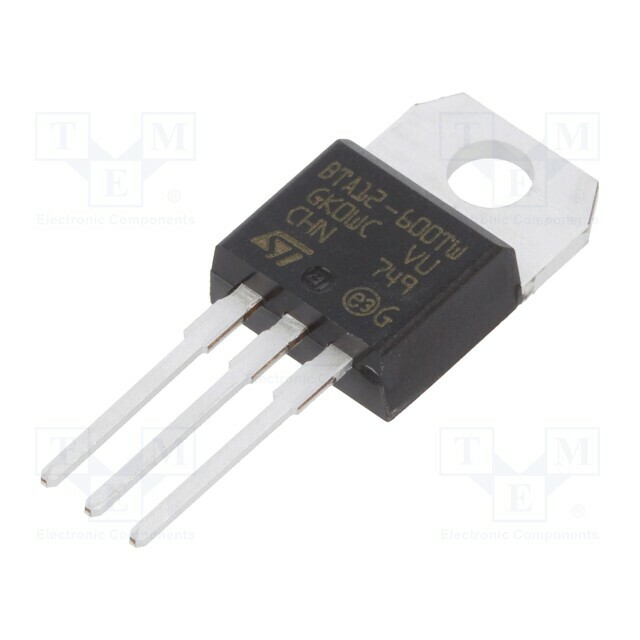 STMICROELECTRONICS Triac; 600V; 12A; Igt: 5mA