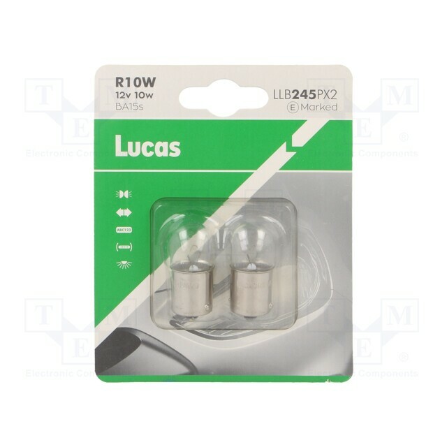 LUCAS Filament lamp: automotive; BA15S SCC