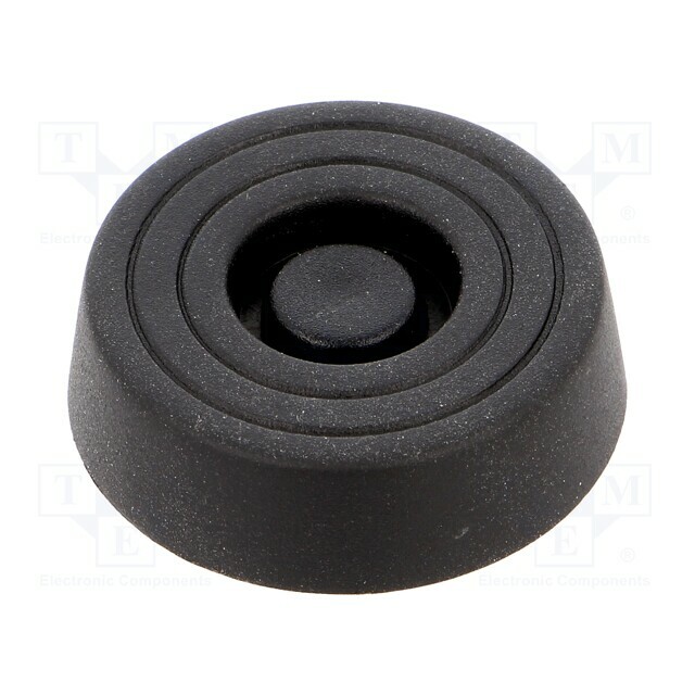 FIX&FASTEN Quick mounting foot; black; polyetylene