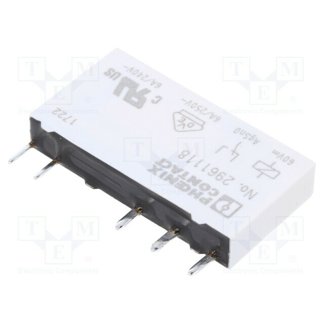 PHOENIX CONTACT Relay: miniature; Ucoil: 60VDC
