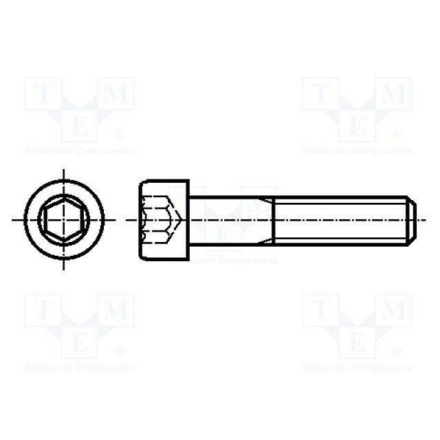 KRAFTBERG Screw; M6; M6x70; 1; Head: