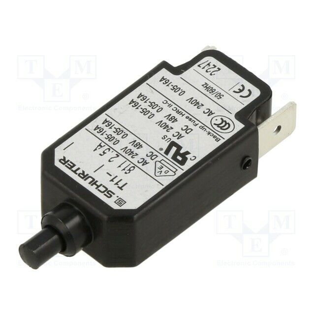 SCHURTER Circuit breaker; Urated: 240VAC; 48VDC