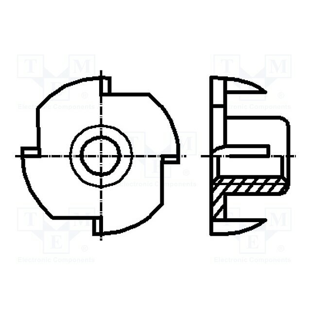 BOSSARD Nut; tee nut; M5; 0