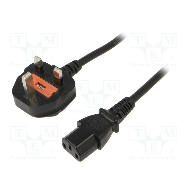 Cable; H05VV-F; 3x0.75mm2; BS 1363