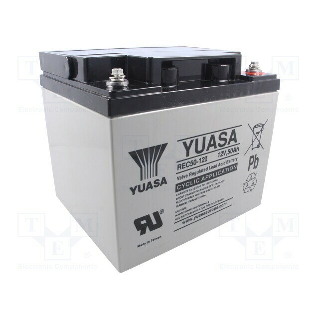 YUASA Re-battery: acid-lead; 12V; 50Ah; AGM