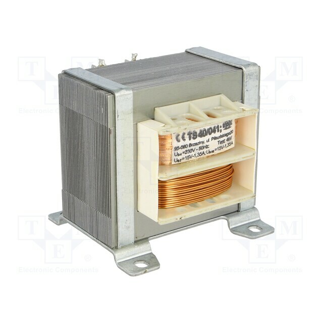INDEL Transformer: mains; 40VA; 230VAC; 15V