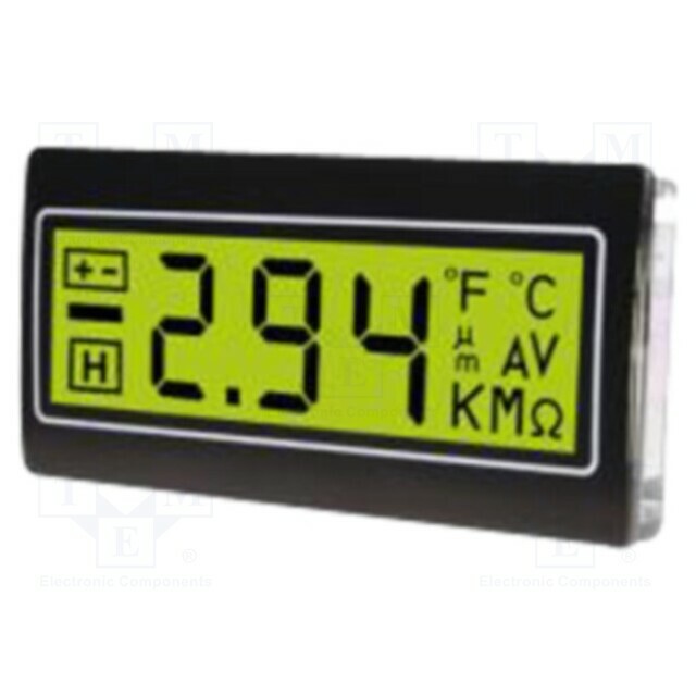 TDE INSTRUMENTS Voltmeter; digital,mounting; -200÷200mV
