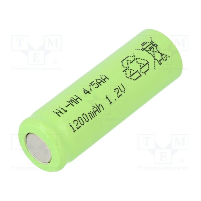 Re-battery: Ni-MH; 4/5AA; 1200mAh; 1.2V