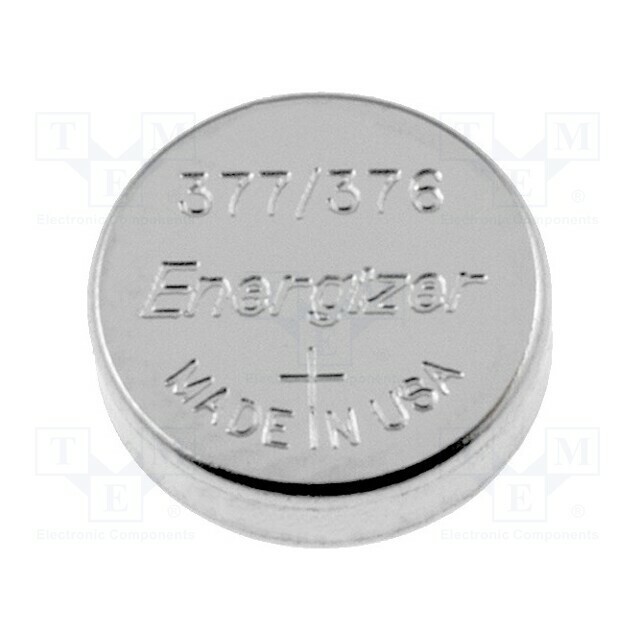 ENERGIZER Battery: silver; coin; 376,377