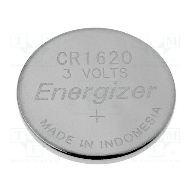 ENERGIZER Battery: lithium; CR1620,coin; 3V