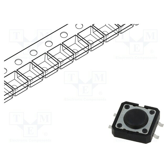 C&K Microswitch TACT; SPST-NO; Pos: 2