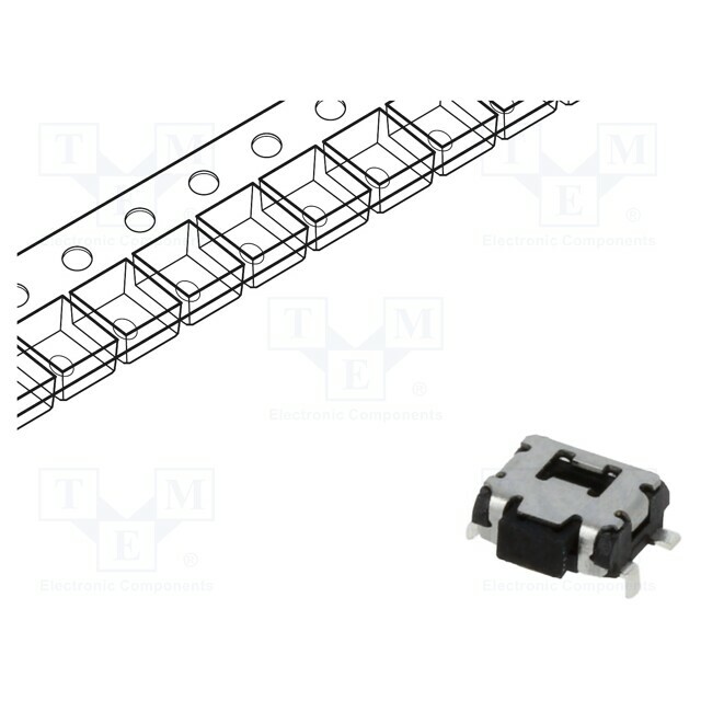 C&K Microswitch TACT; SPST-NO; Pos: 2