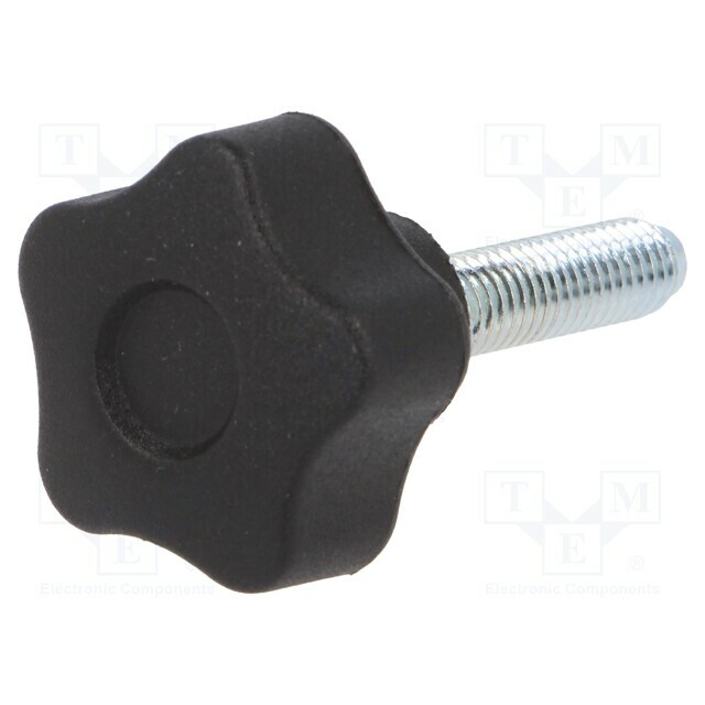 ELESA+GANTER Knob; Ø: 25mm; Ext.thread: