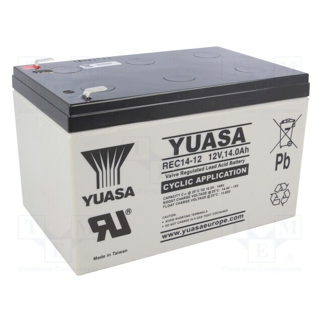 YUASA Re-battery: acid-lead; 12V; 14Ah; AGM