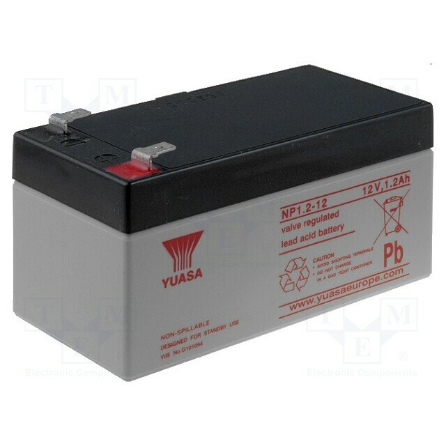 YUASA Re-battery: acid-lead; 12V; 1.2Ah