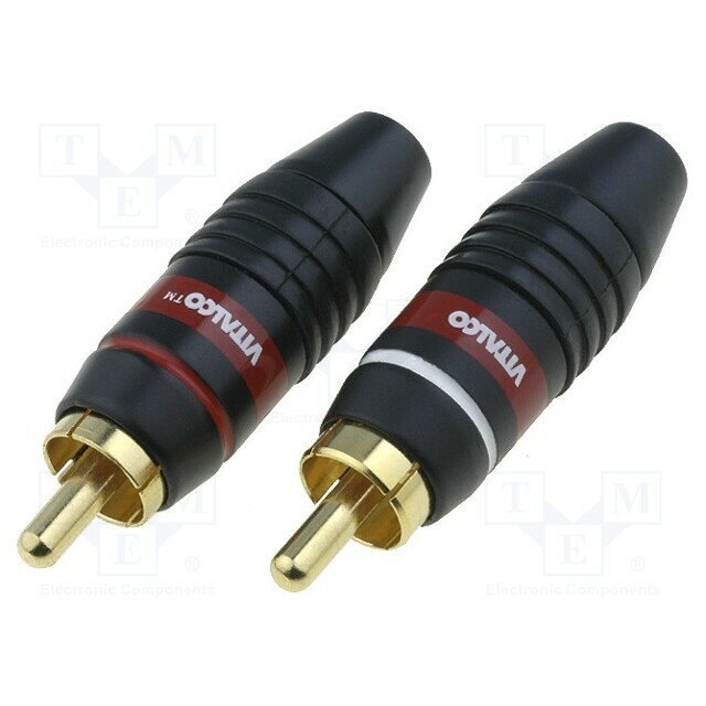 NINIGI Connector: RCA; plug; male; straight