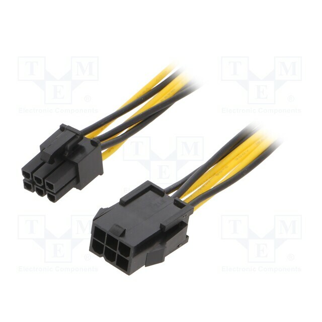 AKYGA Cable: mains; PCIe 6pin male