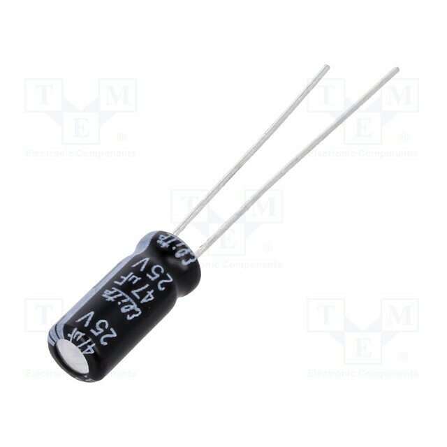 ELITE Capacitor: electrolytic; THT; 47uF; 25VDC