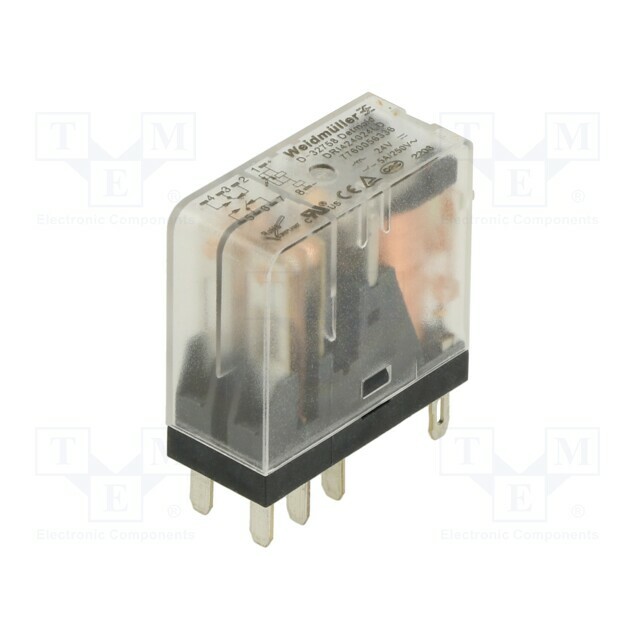WEIDMÜLLER Relay: electromagnetic; Ucoil: 24VDC; DPDT