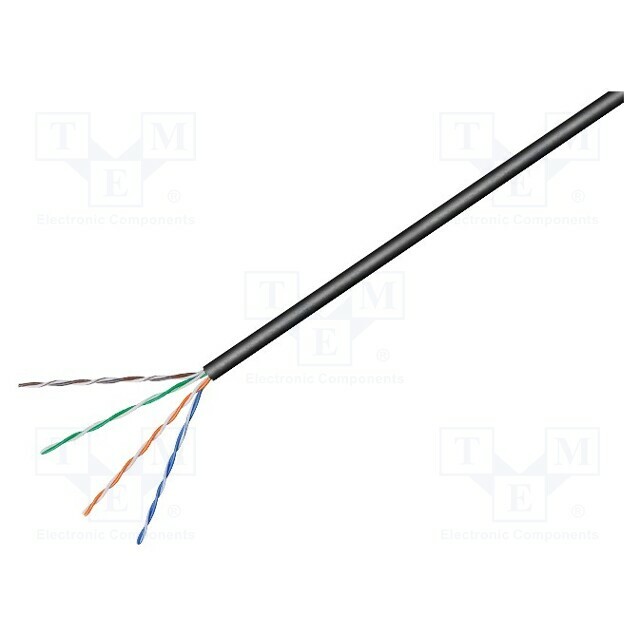 GOOBAY Wire; U/UTP; Cat 6; 4x2x24AWG