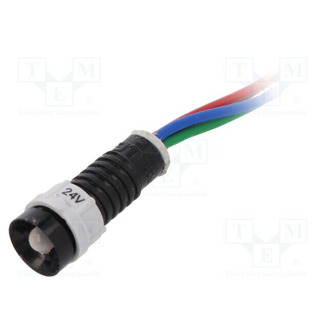 POLAM-ELTA Indicator: LED; recessed; red/green/blue; 24VDC