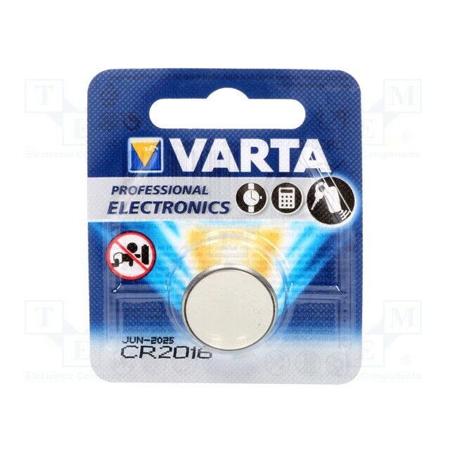 VARTA Battery: lithium; coin; CR2016; 3V
