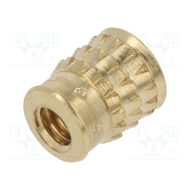 TAPPEX Threaded insert; brass; M2,5