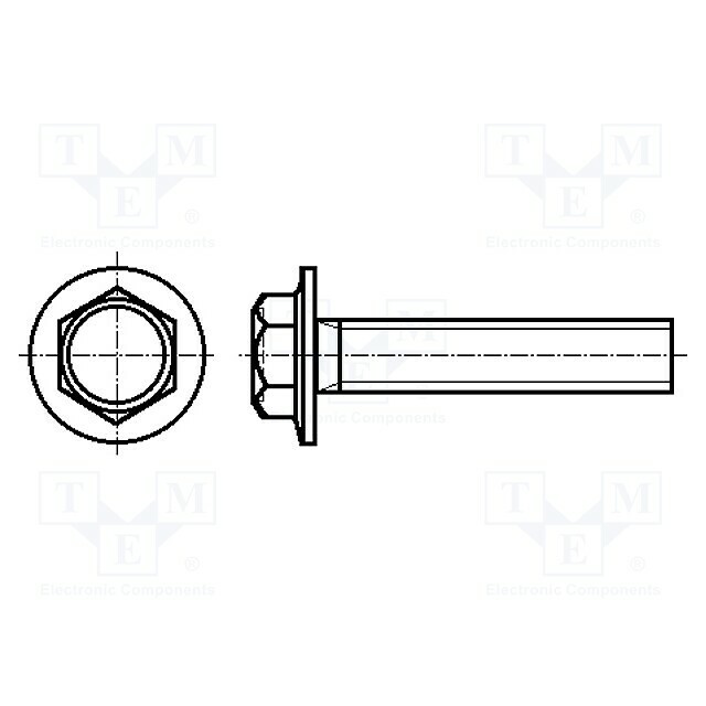 BOSSARD Screw; M4; M4x10; 0.7