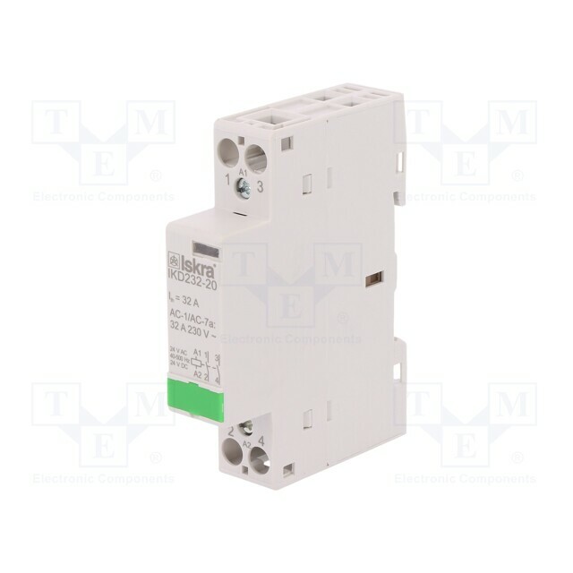 ISKRA Contactor: 2-pole installation; 32A; 24VAC