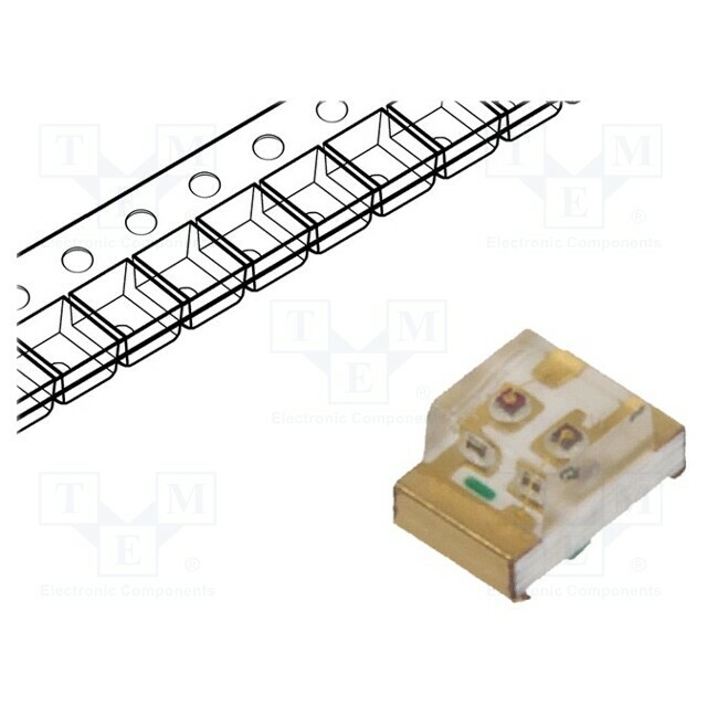 KINGBRIGHT ELECTRONIC LED; red/green; SMD; 0805