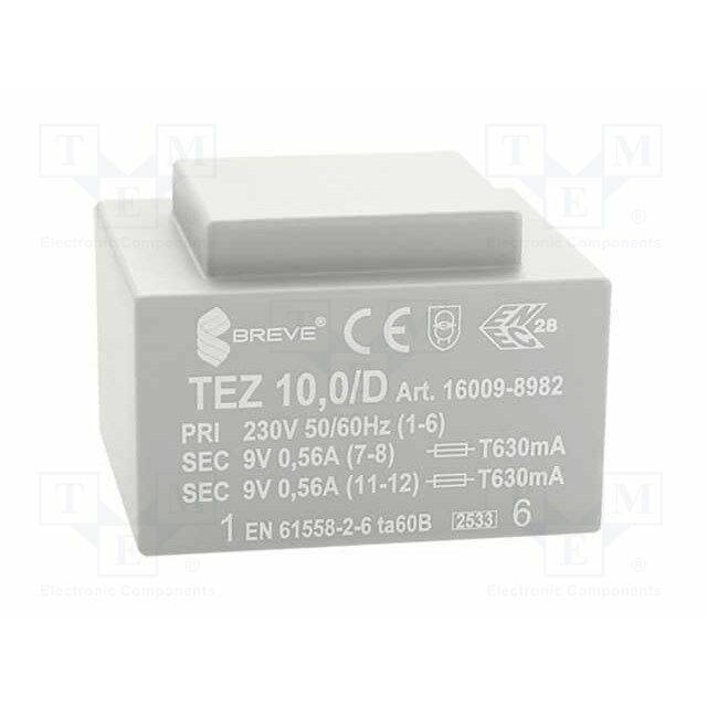 BREVE TUFVASSONS Transformer: encapsulated; 10VA; 230VAC