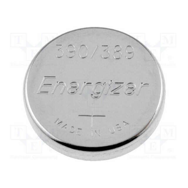 ENERGIZER Battery: silver; coin; 389,390