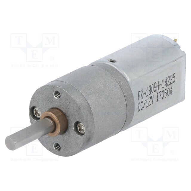 Motor: DC; with gearbox; 12VDC; 1