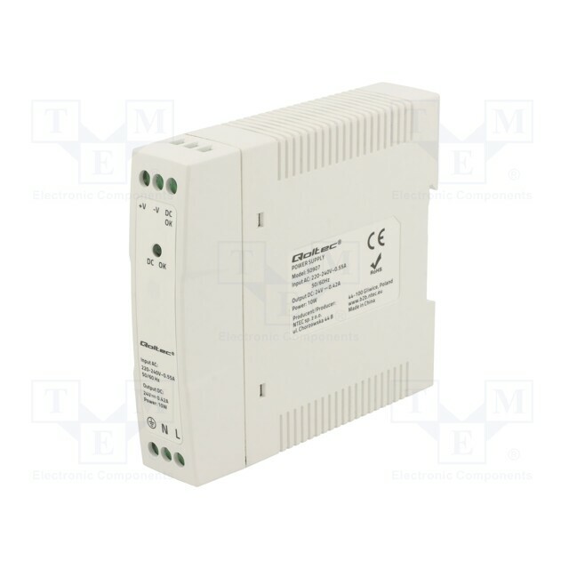 Power supply: switching; for DIN rail