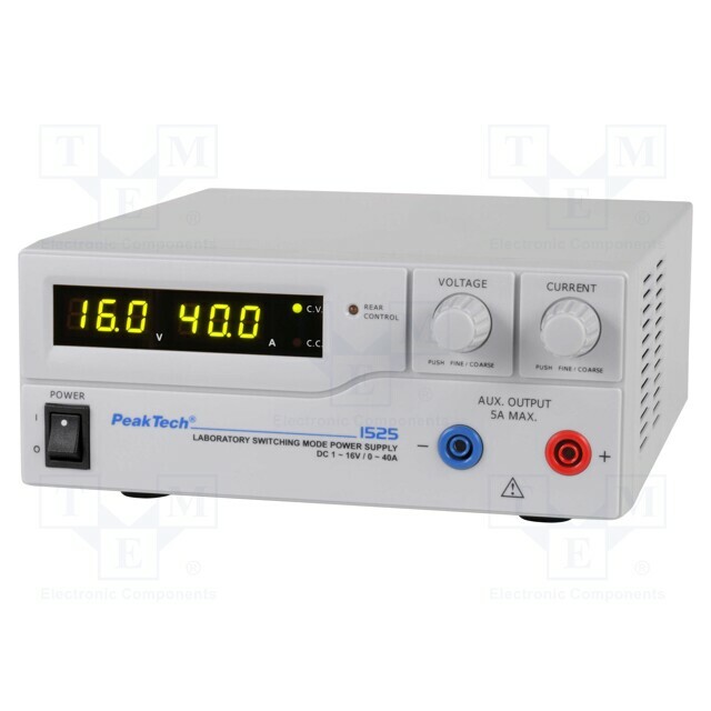 PEAKTECH Laboratory power supply: standard; single-channel
