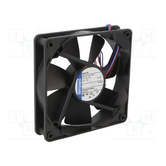 EBM-PAPST Fan: DC; 119x119x25mm; axial; 24VDC