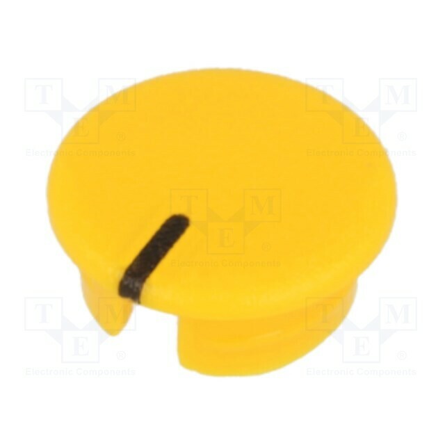 OKW Cap; ABS; yellow; push-in; Pointer: