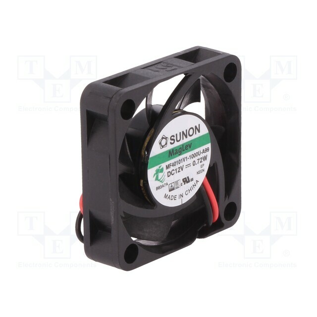 SUNON Fan: DC; 40x40x10mm; axial; 12VDC