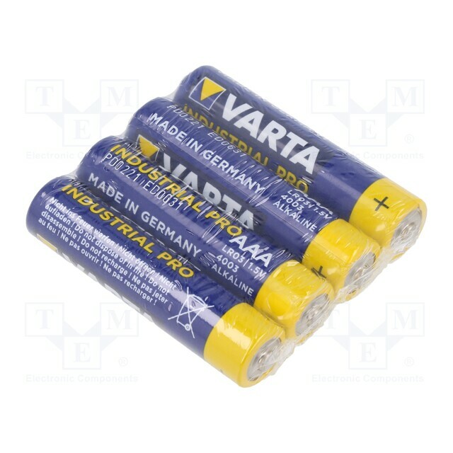 VARTA MICROBATTERY Battery: alkaline; AAA; 1