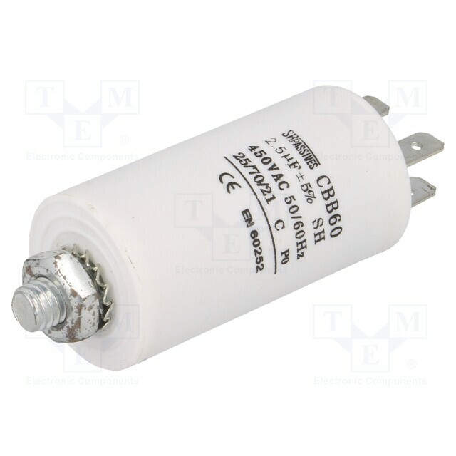 SR PASSIVES Capacitor: polypropylene; motors, run