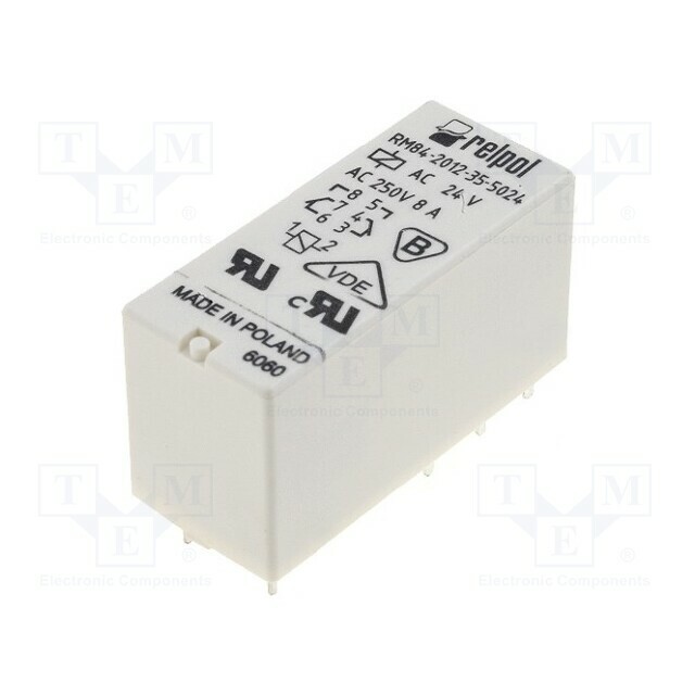 RELPOL Relay: electromagnetic; Ucoil: 24VAC; DPDT