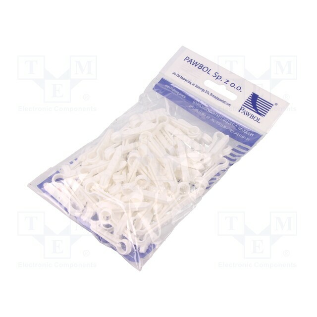 PAWBOL Holder; white; on round cable